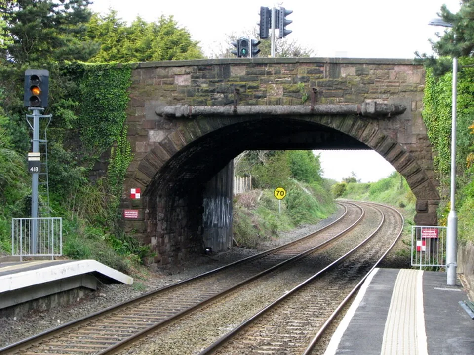 Bangor West railway station in 2008